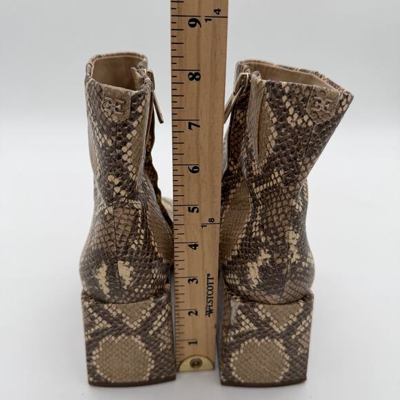 Sam Edelman Codie Snakeskin Casual Edgy Sophisticated Boots 6.5 - Picture 4 of 7